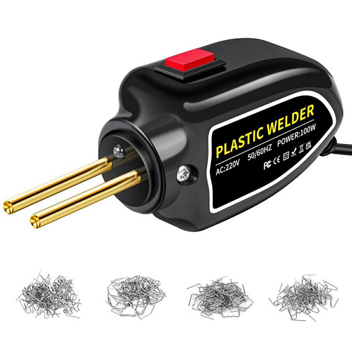 Plastiko suvirinimo aparatas da197, 100w, su 200 nerūdijančio plieno sąsagomis