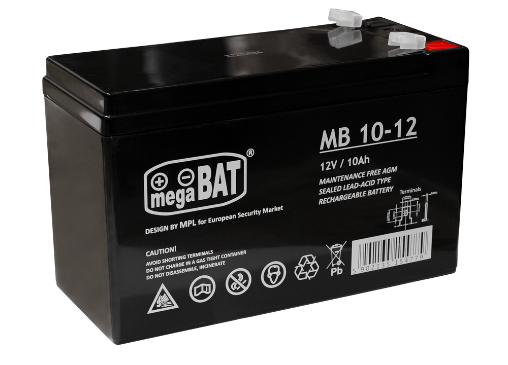 Agm gel baterija automobiliui 12v 10ah