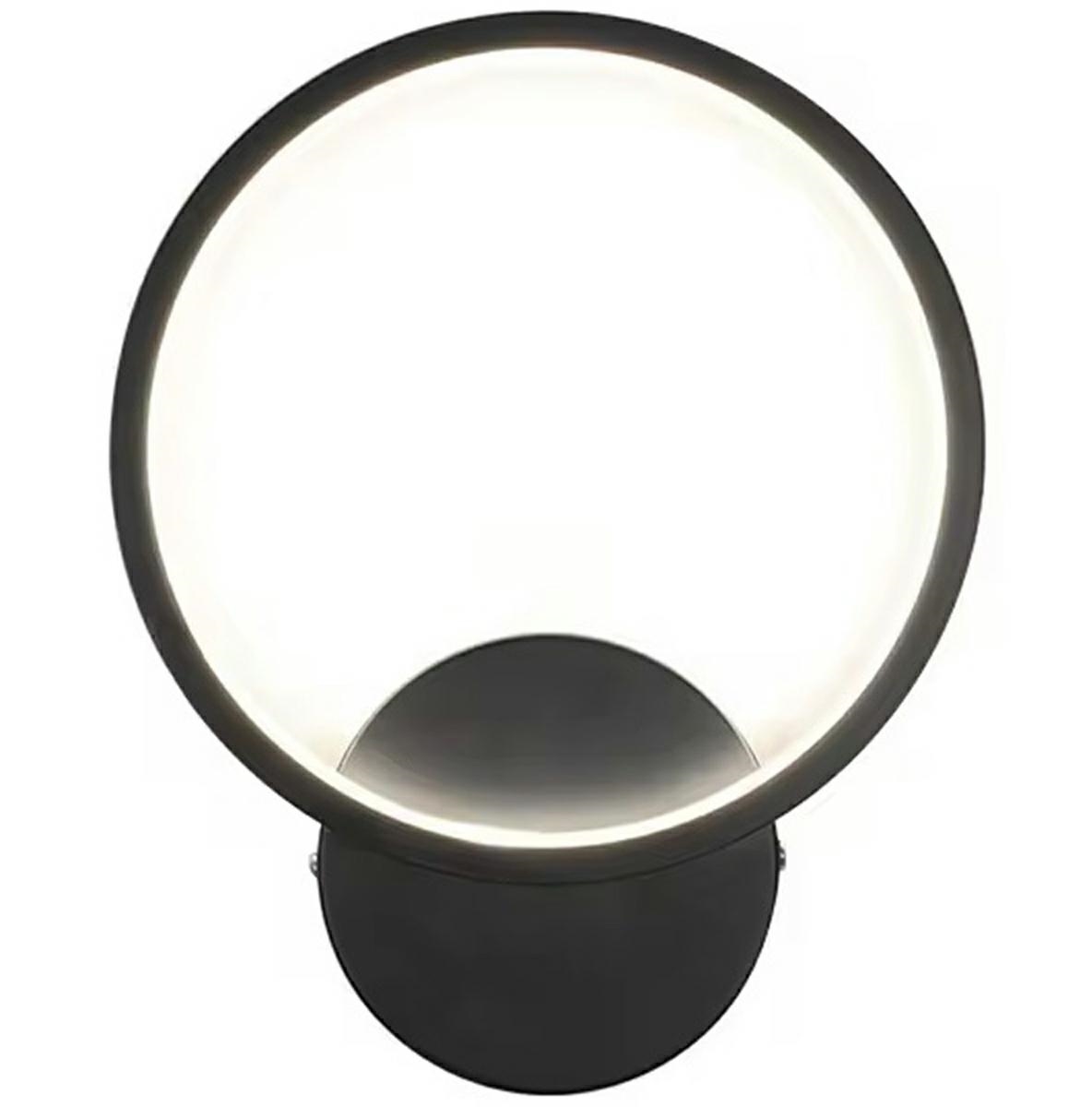 Led sieninis šviestuvas 12w, juodas