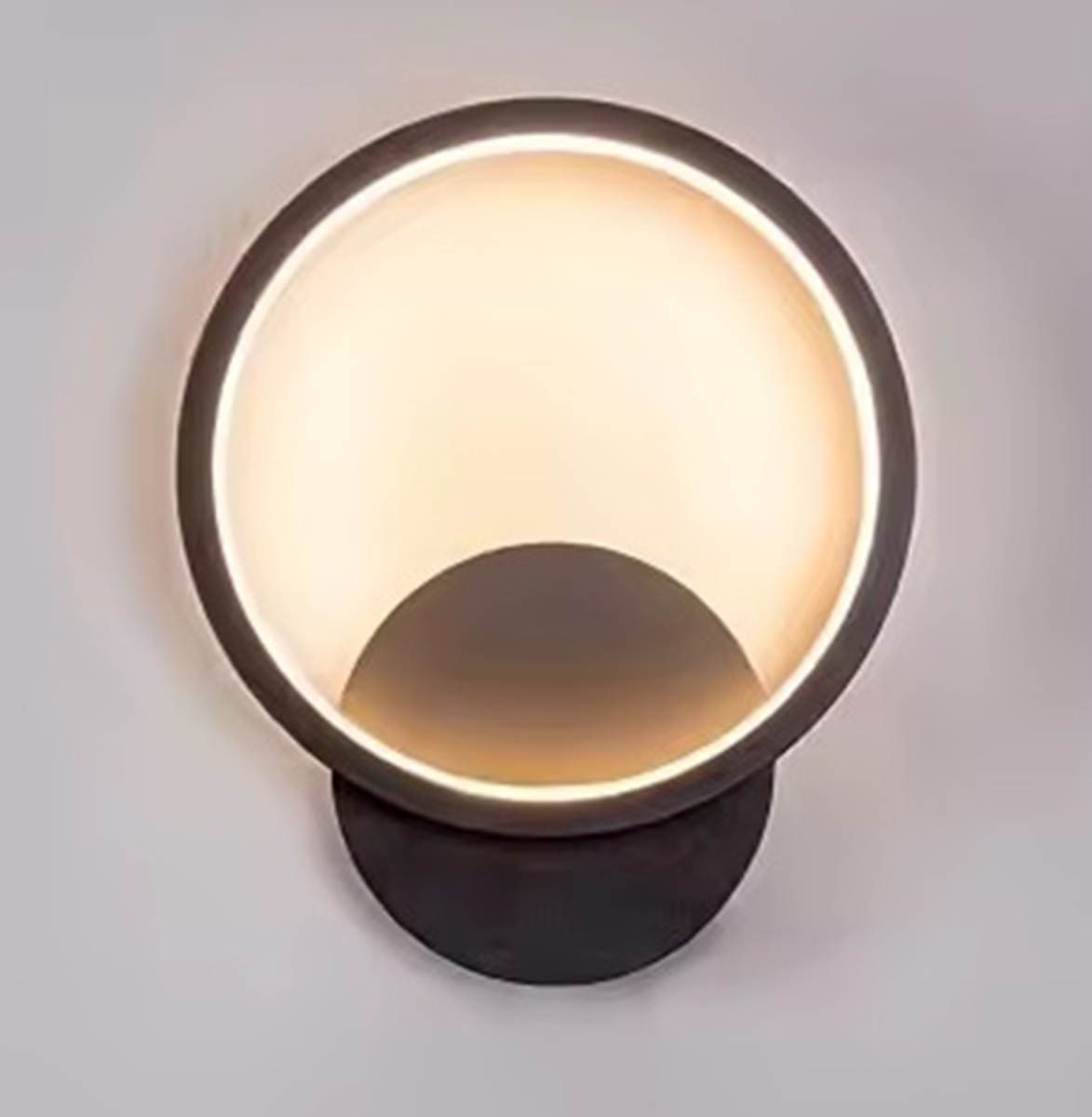 Led sieninis šviestuvas 12w, juodas