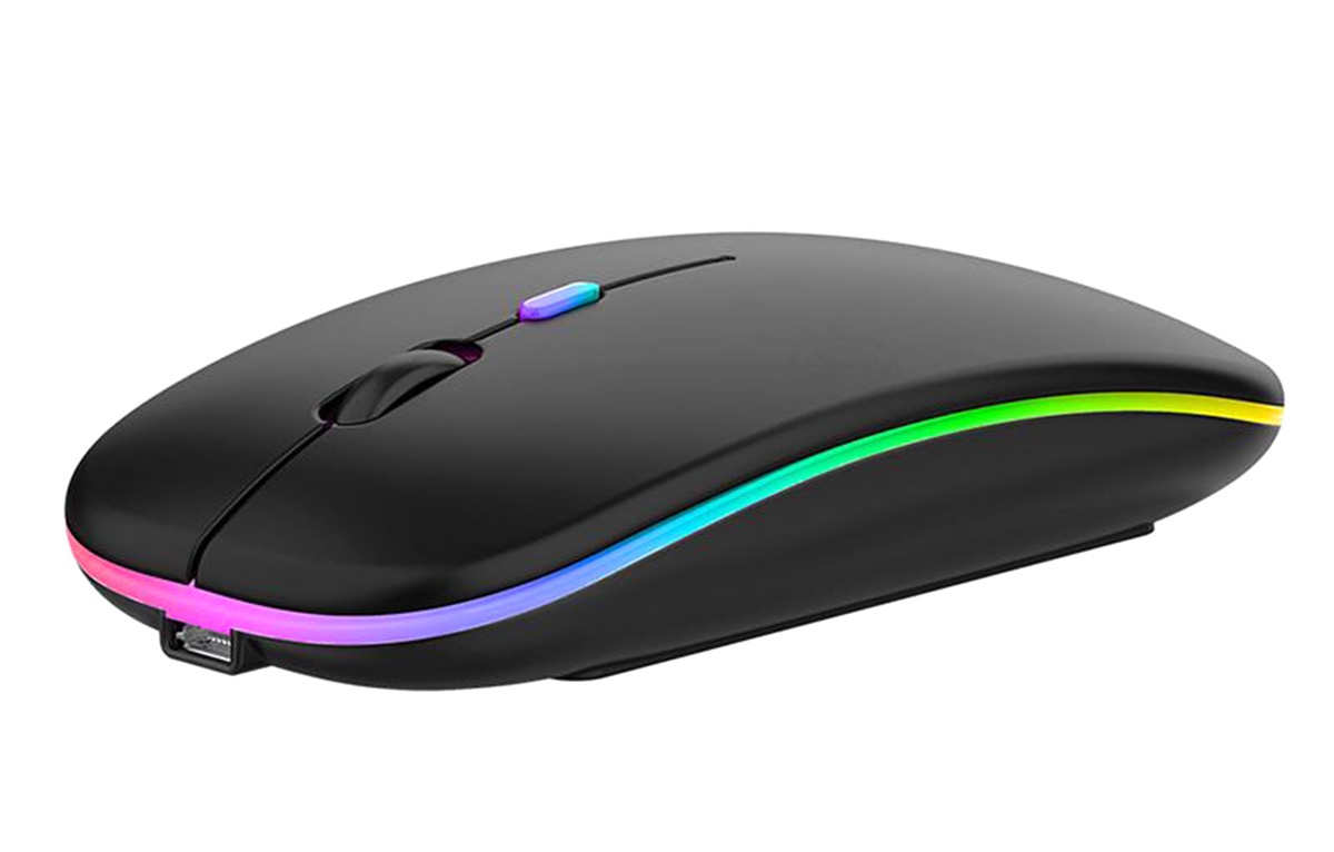 Belaidė optinė pelė ak211a su rgb apšvietimu