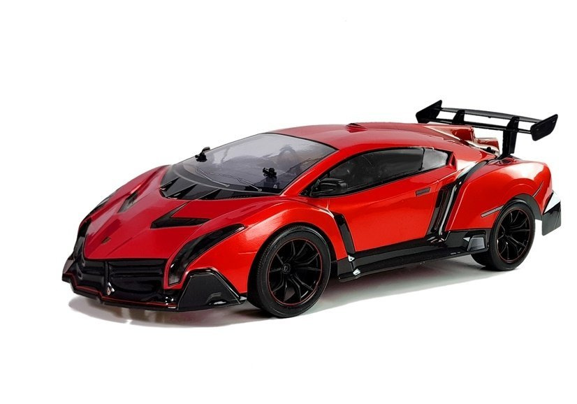 Nuotoliniu būdu valdomas automobilis lean toys, raudonas