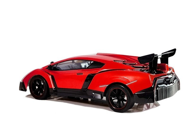 Nuotoliniu būdu valdomas automobilis lean toys, raudonas