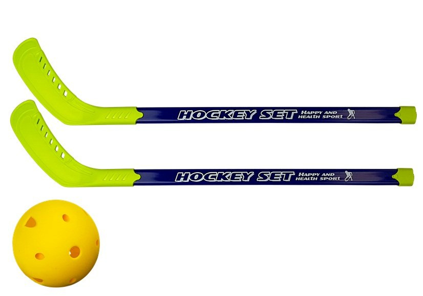 Florbolo rinkinys su 2 lazdomis, 4 dalių, 75 cm