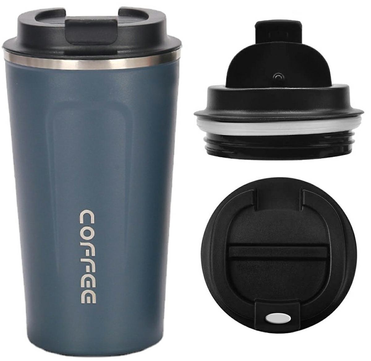 Termo puodelis ag369c, 510 ml, mėlynas