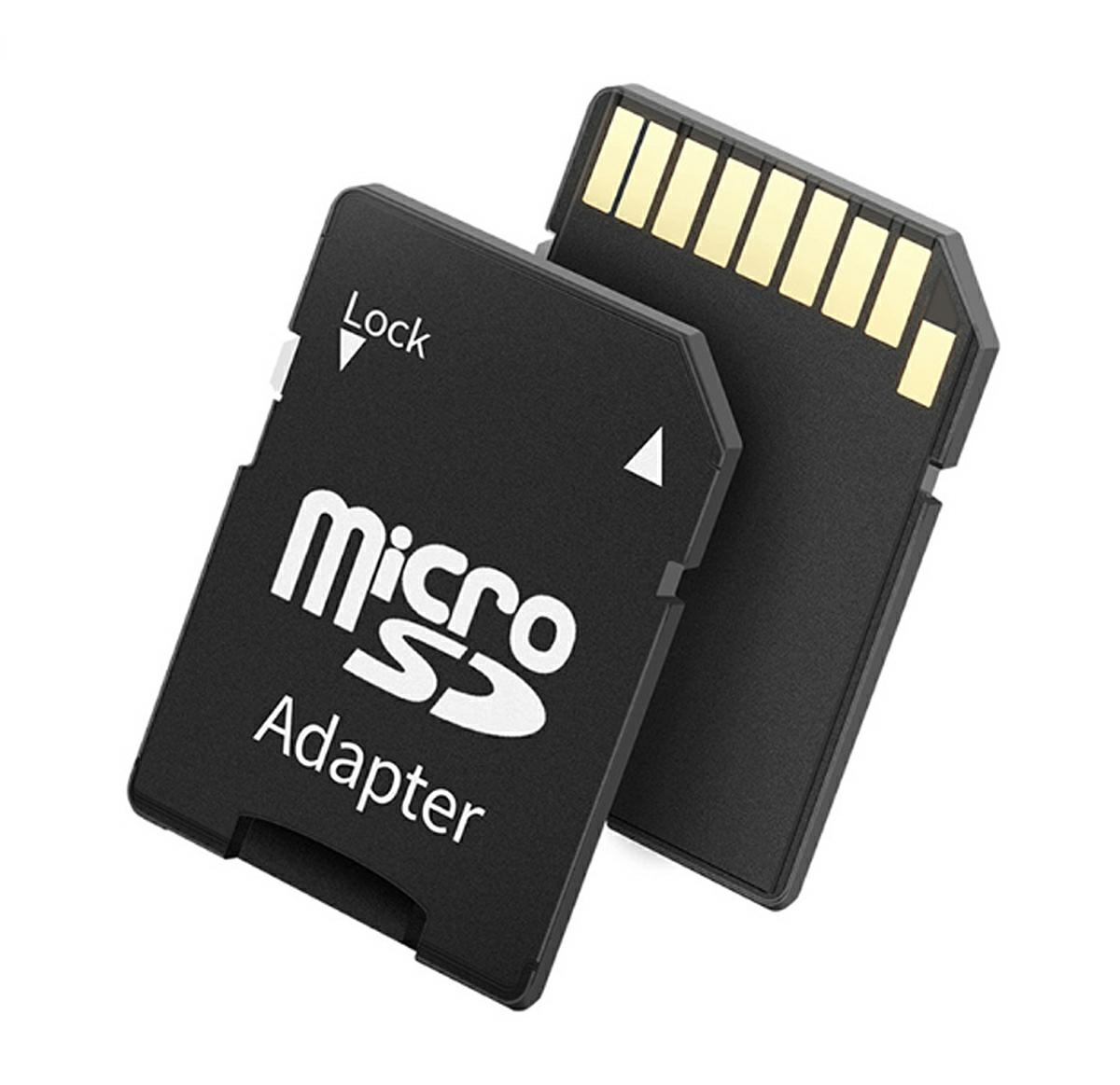 Adapteris microsd į sd su rašymo blokavimo funkcija