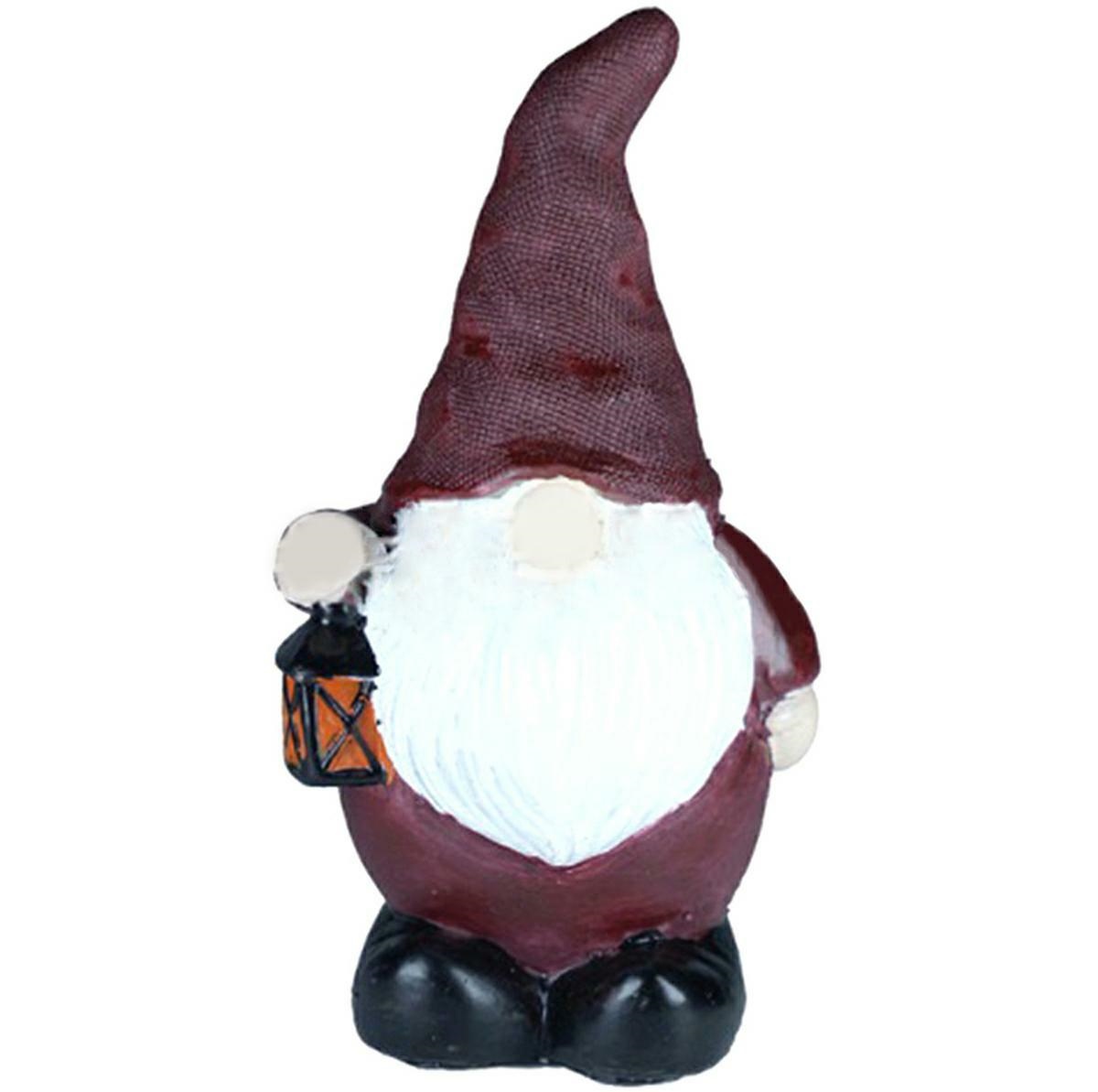 Lauko apšvietimo led saulės lempa, gnomu formos, 43 cm