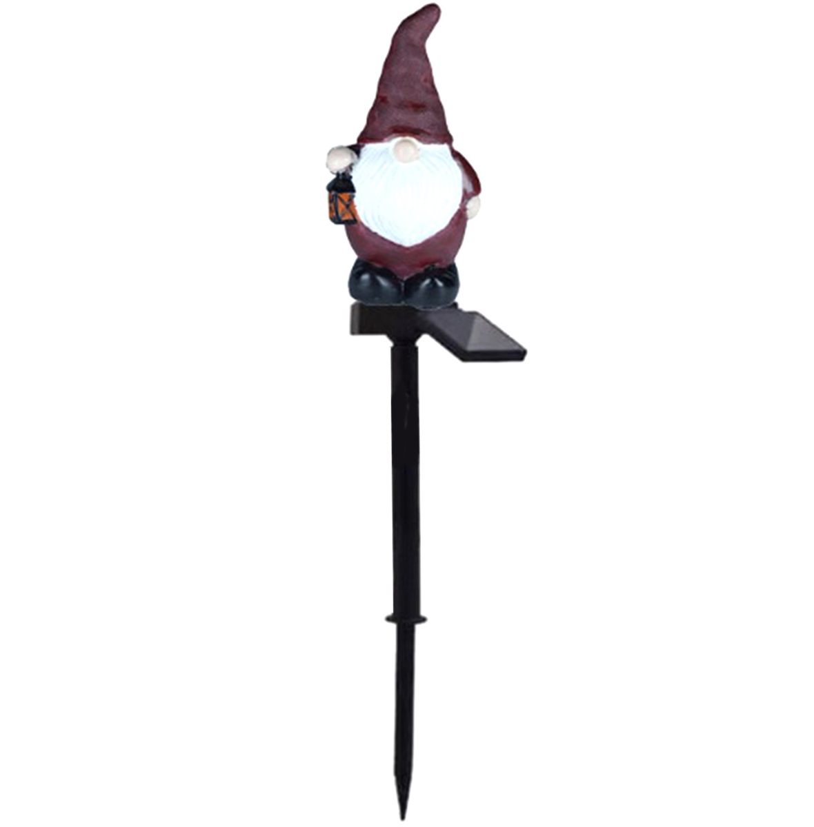 Lauko apšvietimo led saulės lempa, gnomu formos, 43 cm
