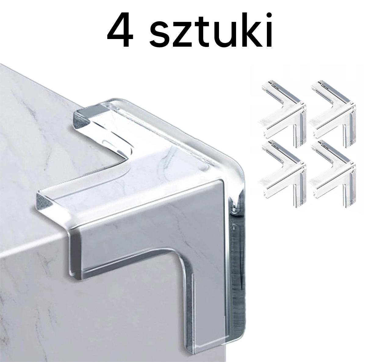 Silikoninės kampų apsaugos ag441b, 4 vnt. 2