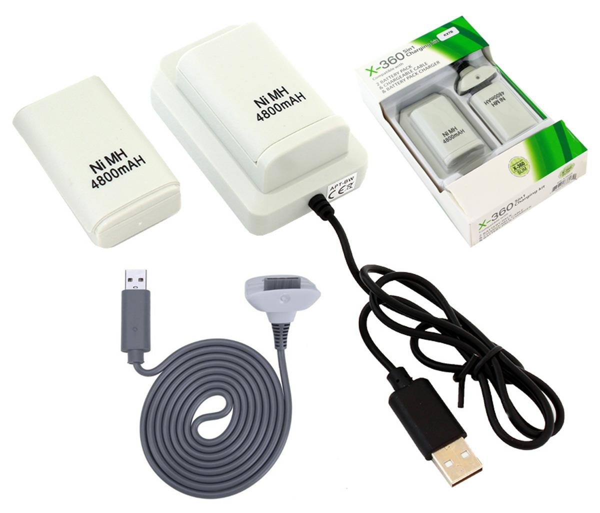 Įkrovimo stotis xbox 360 su 2 akumuliatoriais ir usb kabeliu