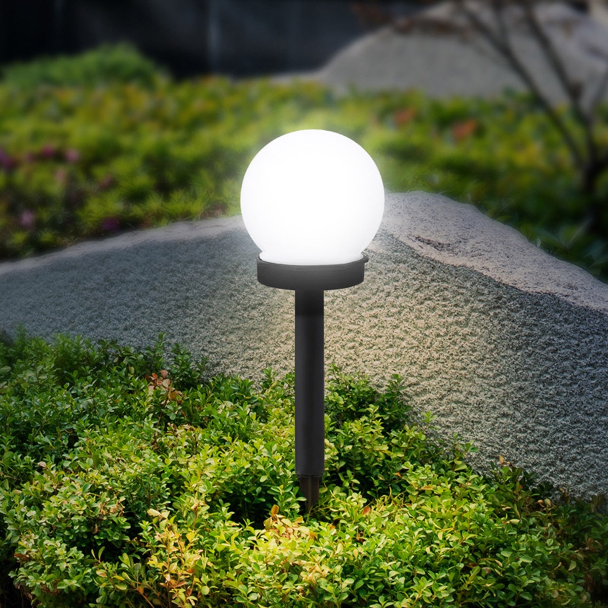 Sodo led lempa, saulės energija, 38 cm
