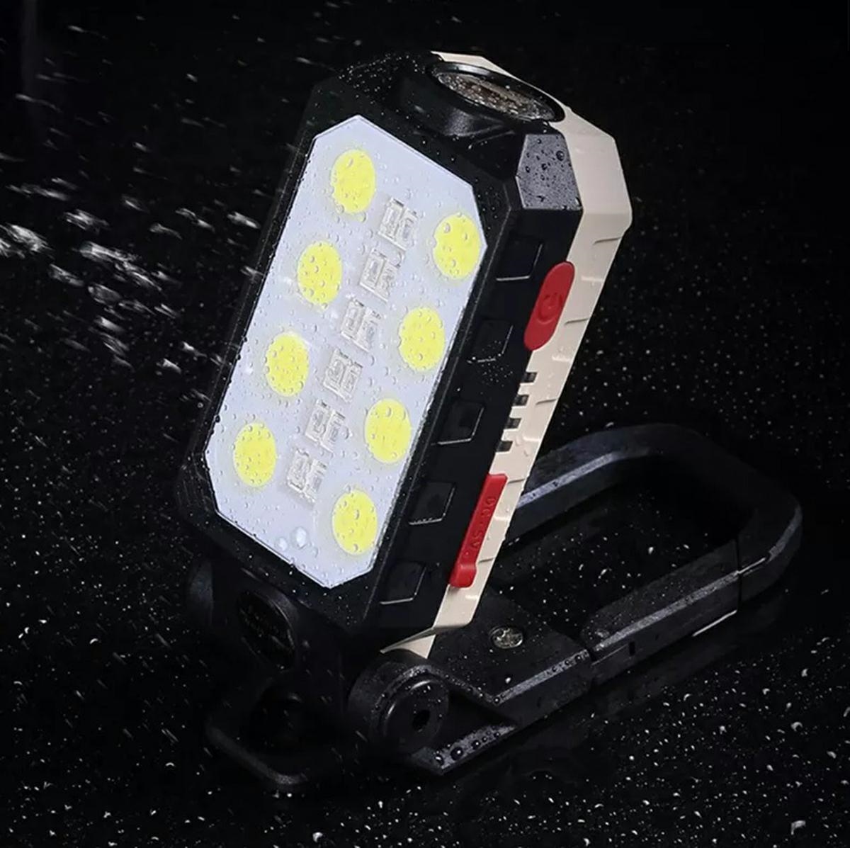 Led dirbtuvių lempa su akumuliatoriumi, 8w