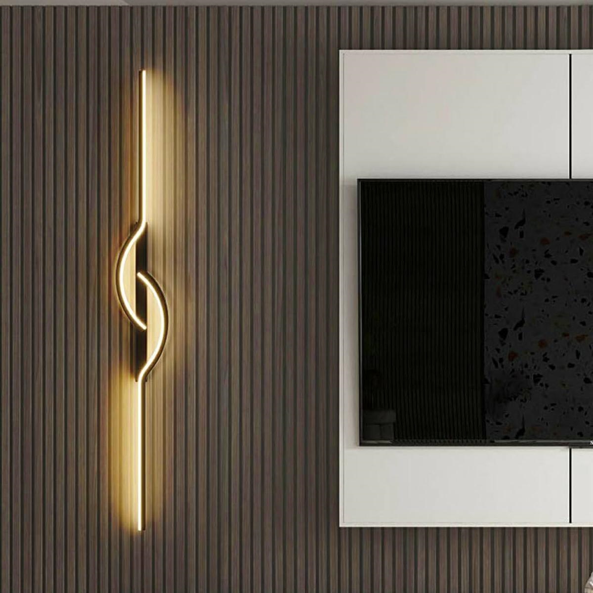 Sieninis led šviestuvas, 60 cm, šilta balta šviesa
