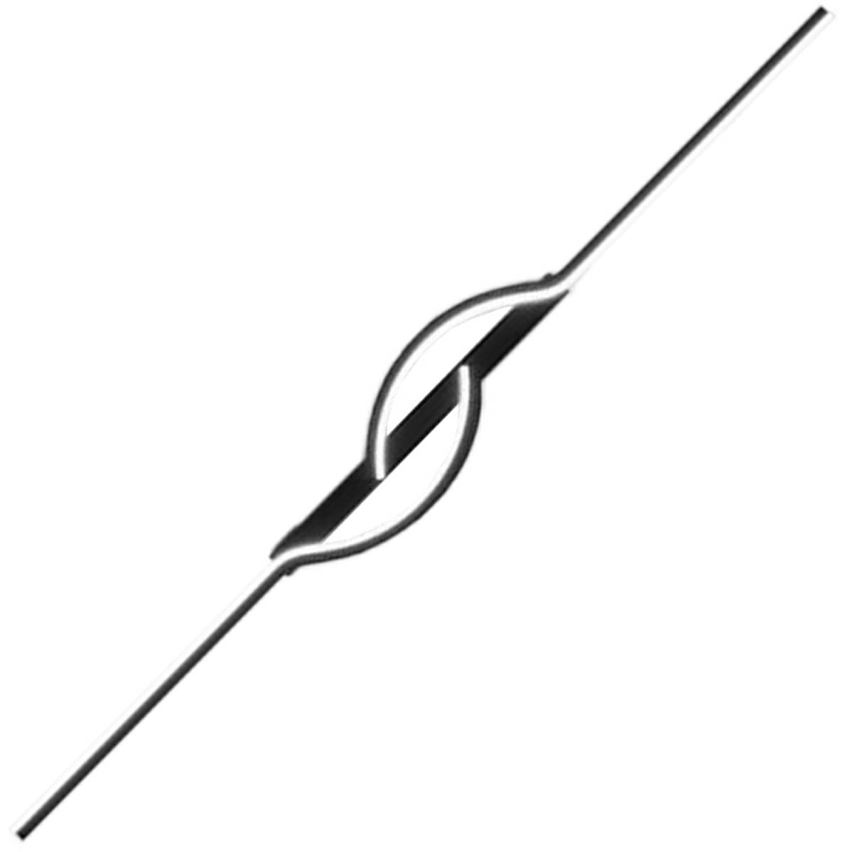 Sieninis led šviestuvas, 60 cm, šilta balta šviesa