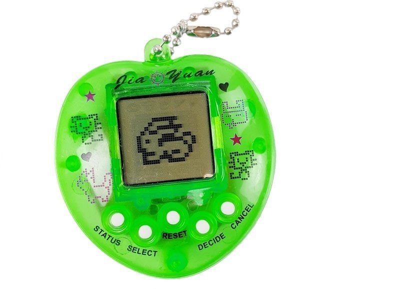 Kompiuterinis žaidimas elektroninis augintinis su pakabuku, žalias