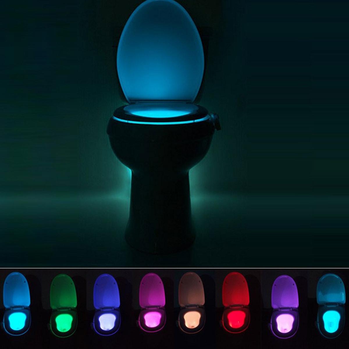 Naktinė led lemputė su judesio ir šviesos jutikliu, 68x67x18 mm