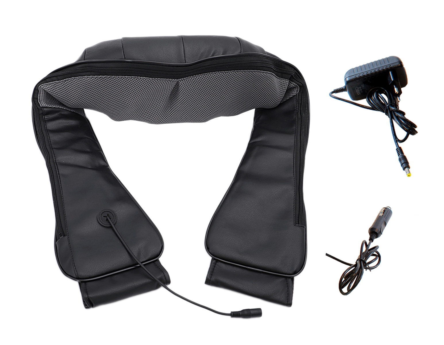 Elektrinis masažuoklis ag127c shiatsu kaklui ir nugarai, juodas 1