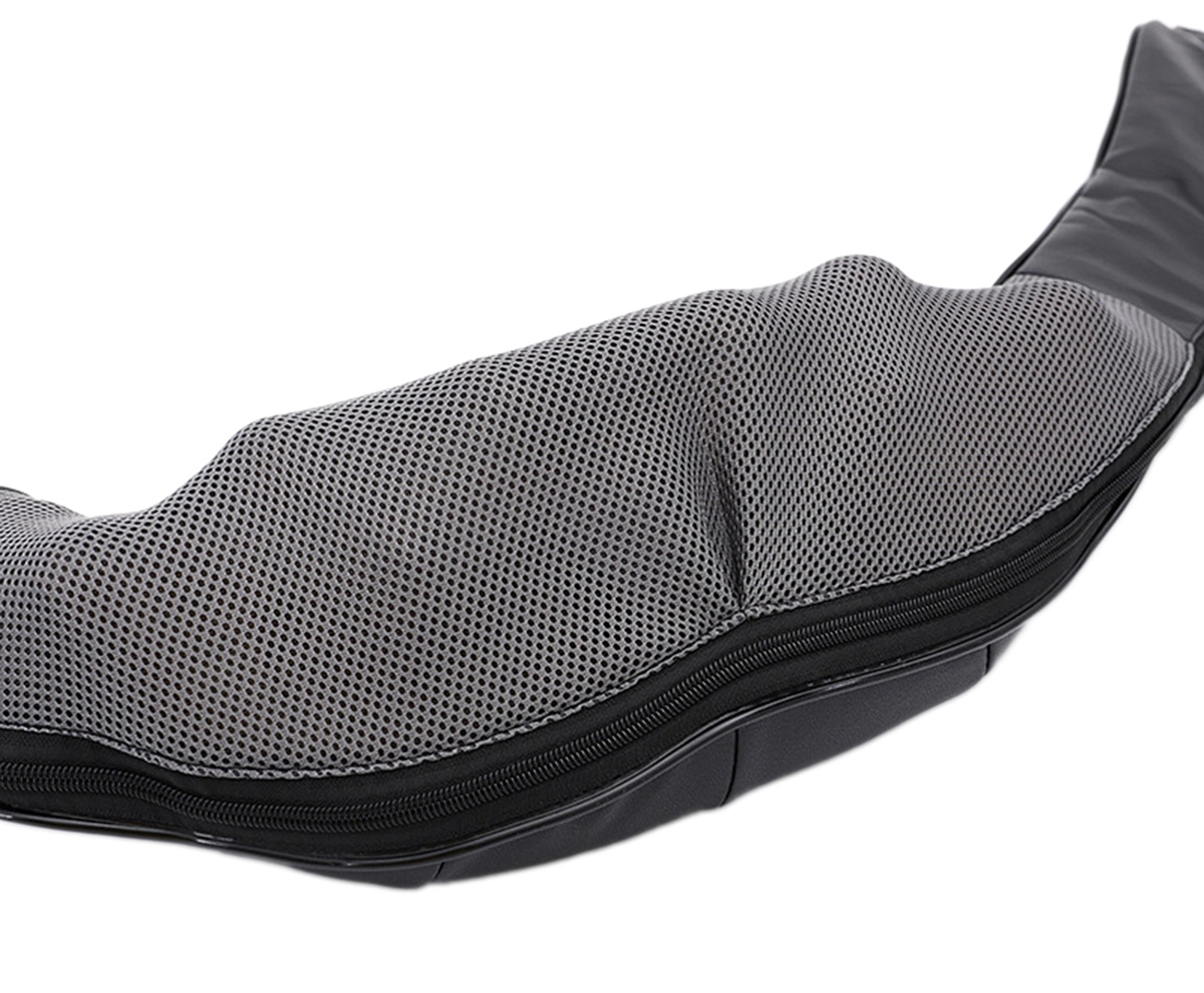 Elektrinis masažuoklis ag127c shiatsu kaklui ir nugarai, juodas