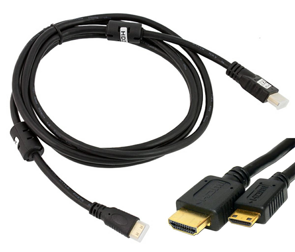 Hdmi kabelis - mini hdmi 1.4, 2 m