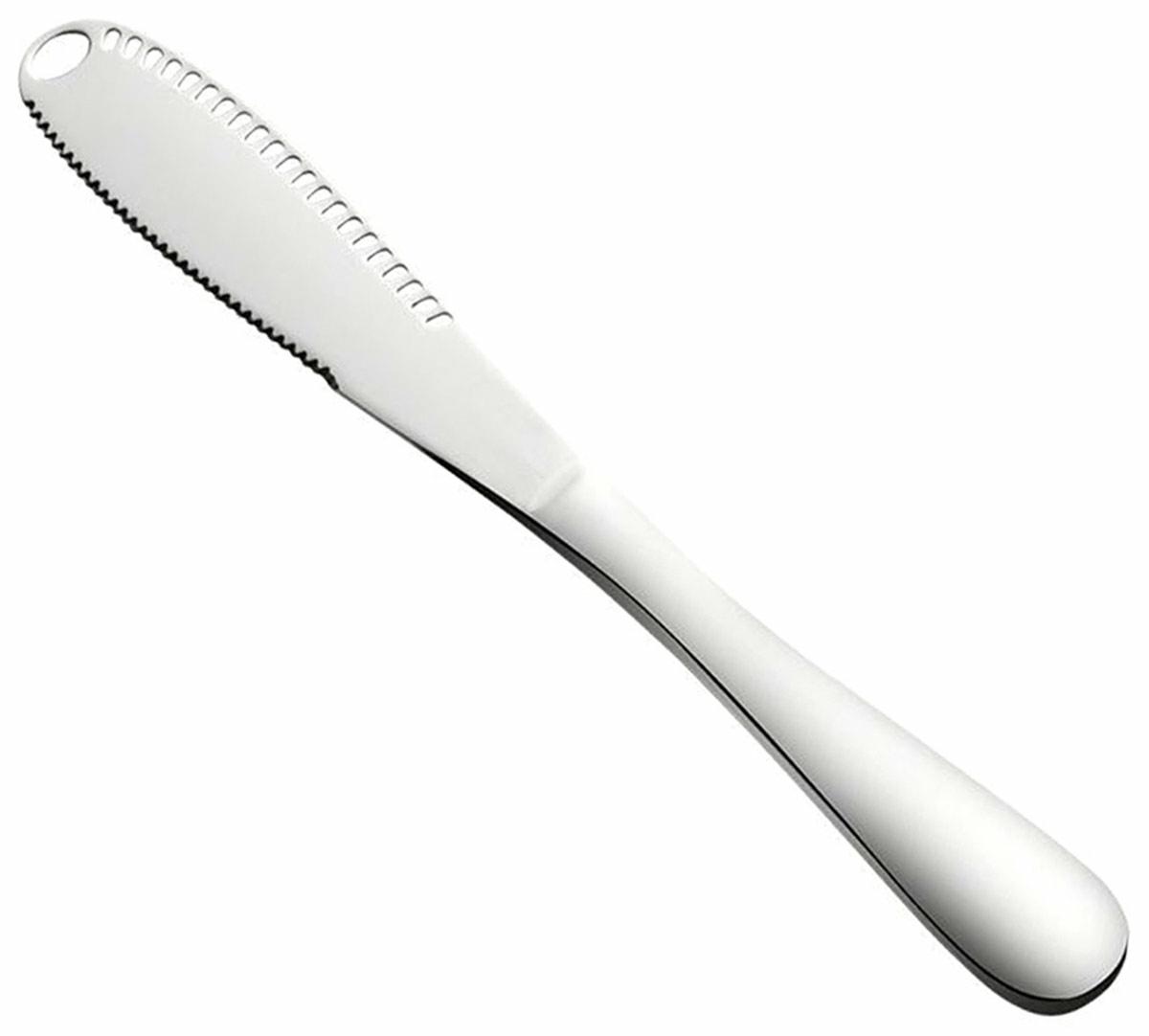 Sviestinis peilis iš nerūdijančio plieno su skylutėmis, 20,5 cm