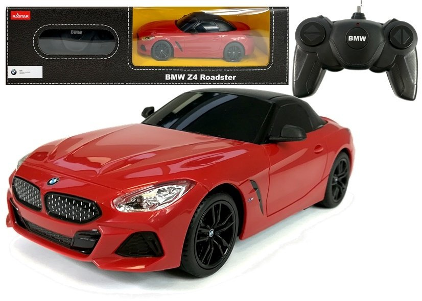 Nuotoliniu būdu valdomas bmw z4 roadster automobilis 1:24, raudonas