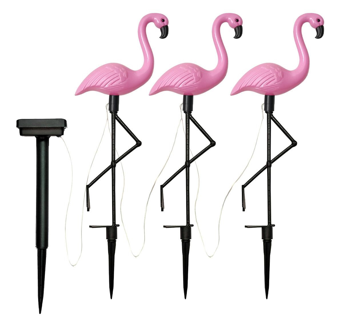 Sodo apšvietimas, flamingai, 3 vnt.