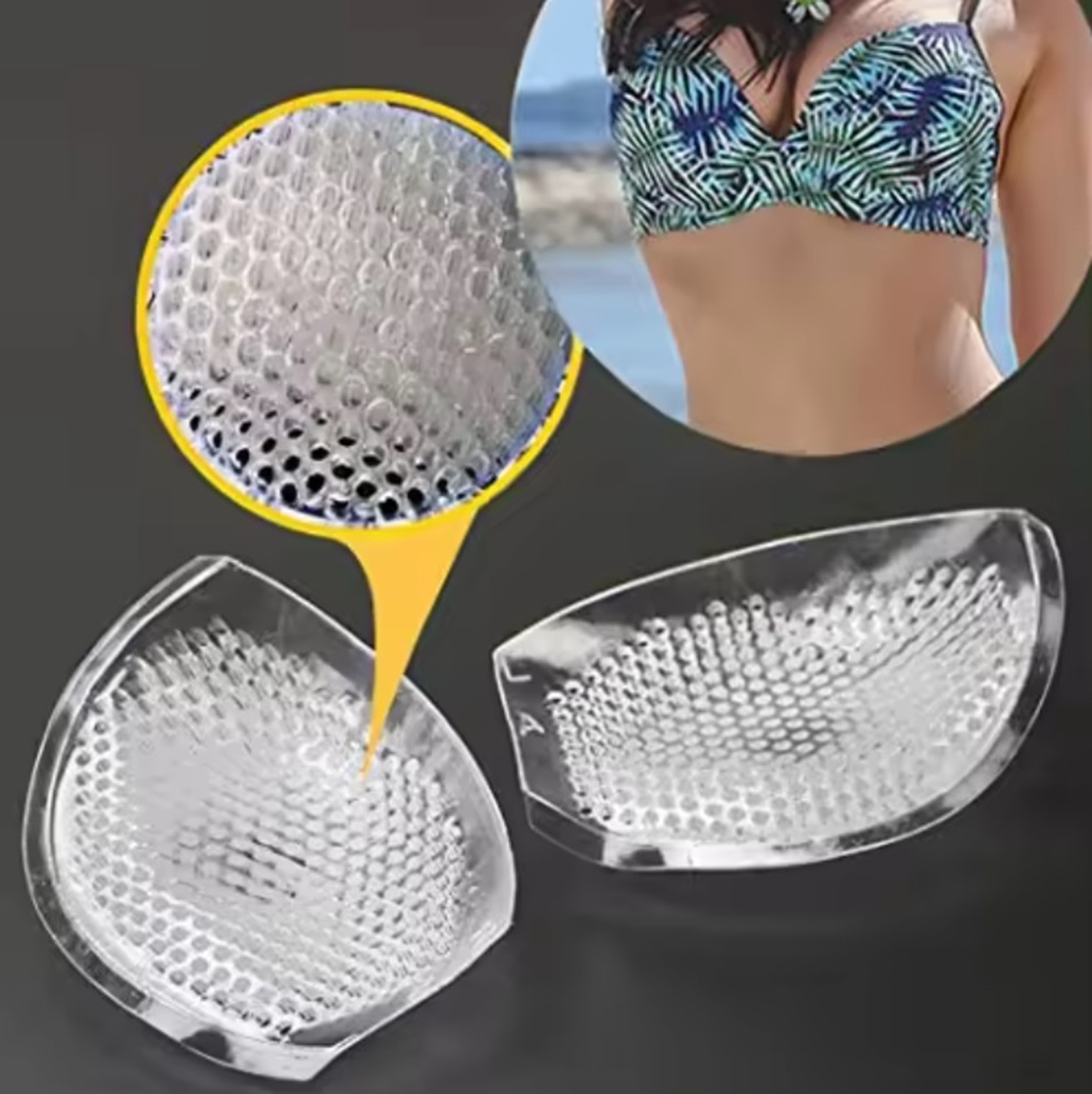 Silikoniniai liemenėlės įdėklai push-up