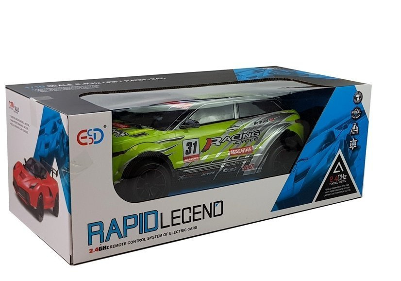 Nuotoliniu Būdu Valdomas Ralio Automobilis Lean Toys, Žalias