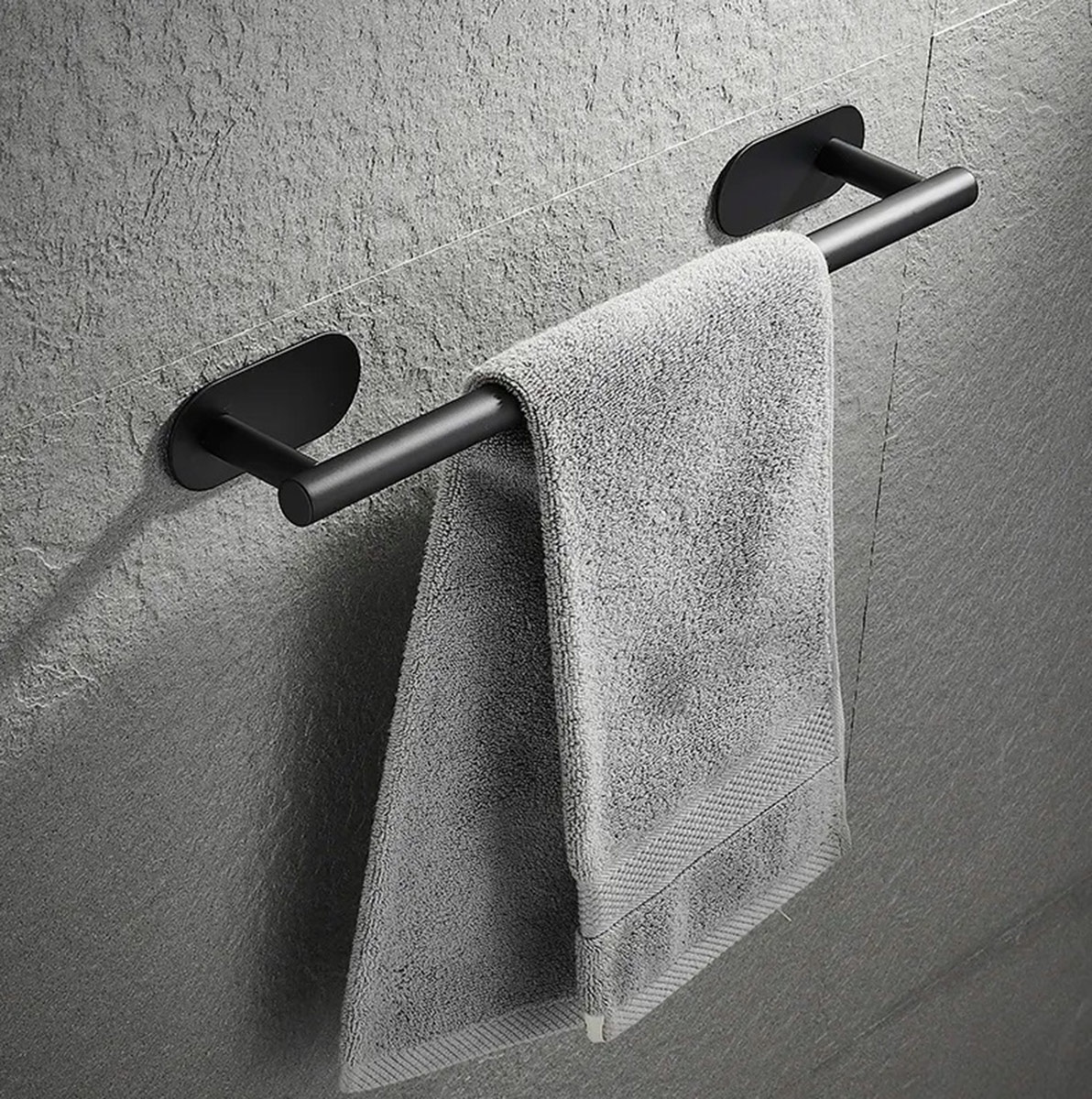 Rankšluosčių laikiklis iš nerūdijančio plieno 40 cm, juodas