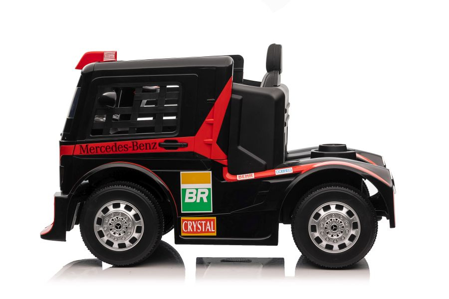 Vienvietis elektromobilis vaikams mercedes-benz axor xmx622, raudonas