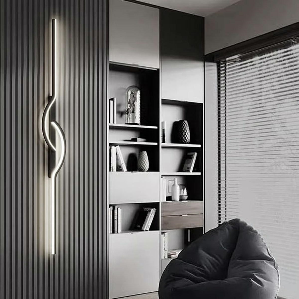 Sieninis led šviestuvas 60 cm, 10w, šaltai balta