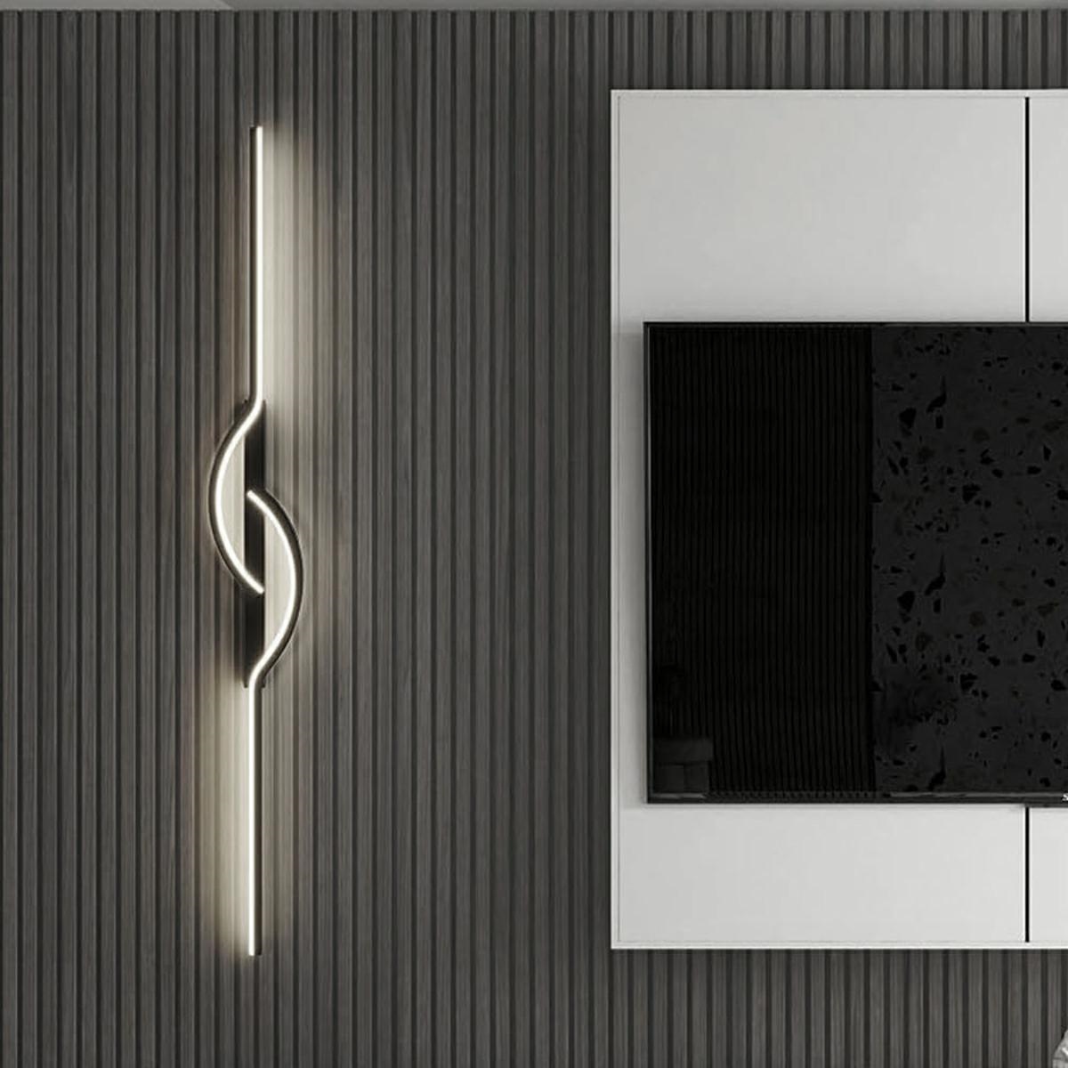 Sieninis led šviestuvas 60 cm, 10w, šaltai balta