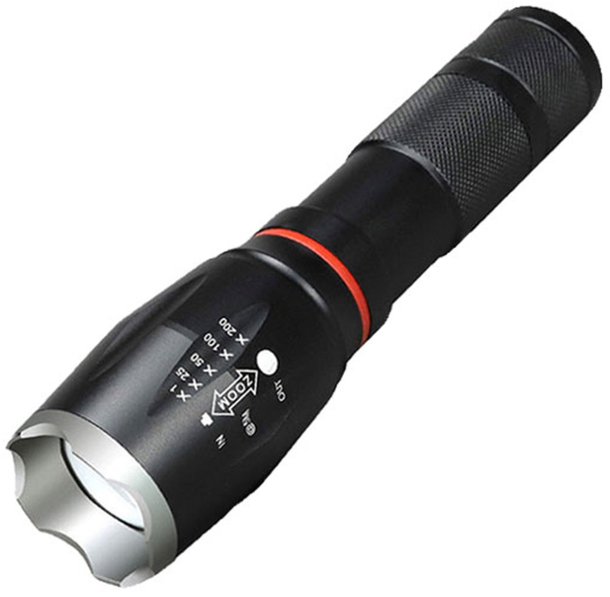 Žibintuvėlis zd76a led t6, su zoom funkcija, 300 m