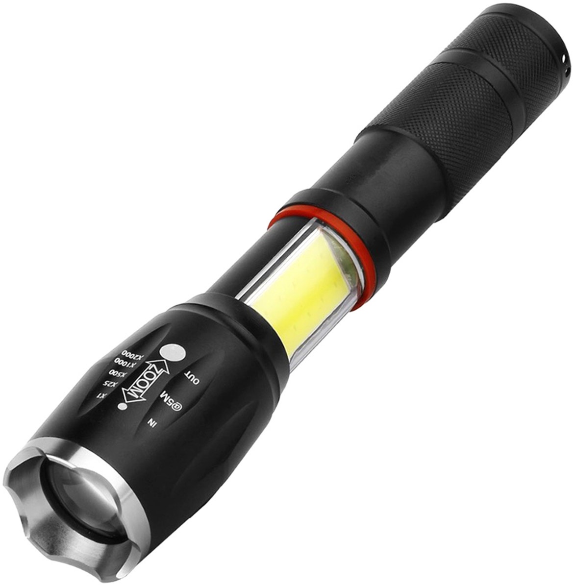 Žibintuvėlis zd76a led t6, su zoom funkcija, 300 m