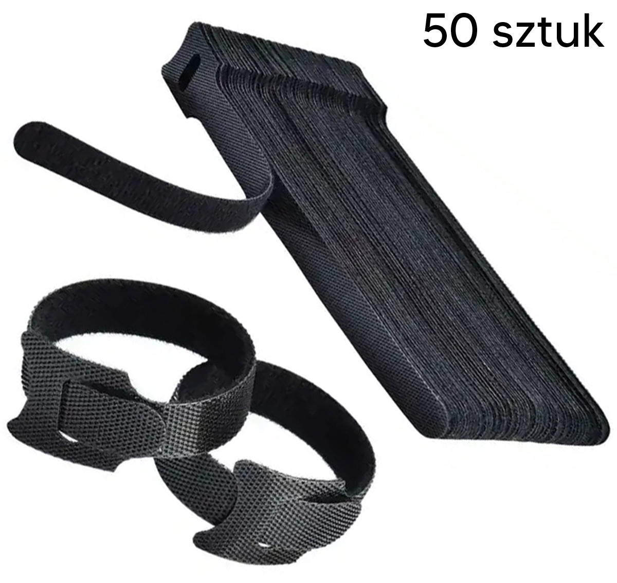 Kabelių apjuostės su lipduku, 50 vnt. 1