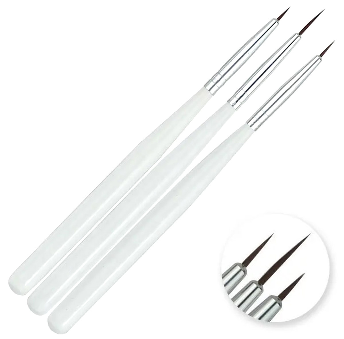 Nagų šepetėlių rinkinys ag533e, 3 vnt. 1