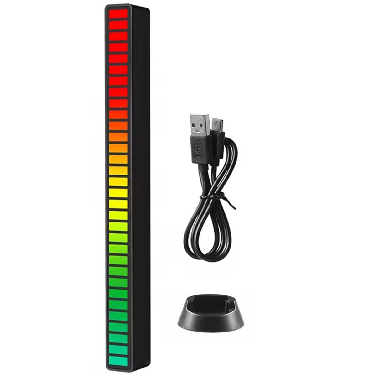 Garso ekvalaizeris su 32 rgb led diodomis
