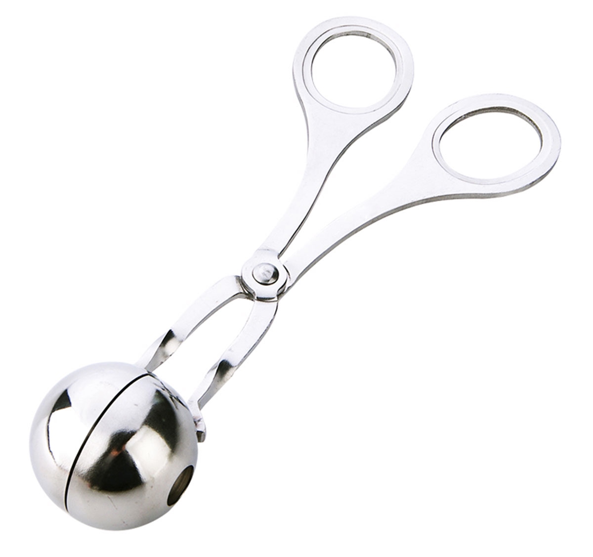 Žnyplės mėsos kukuliams formuoti, nerūdijančio plieno, 17 cm
