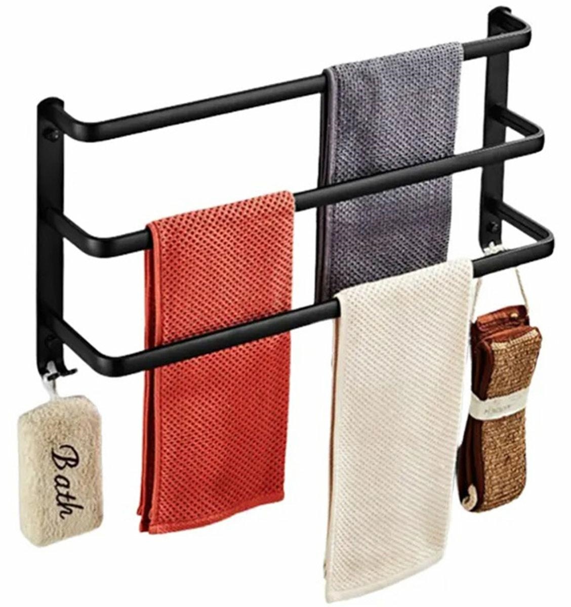 Rankšluosčių laikiklis ag988d, 59 cm, juodas matinis