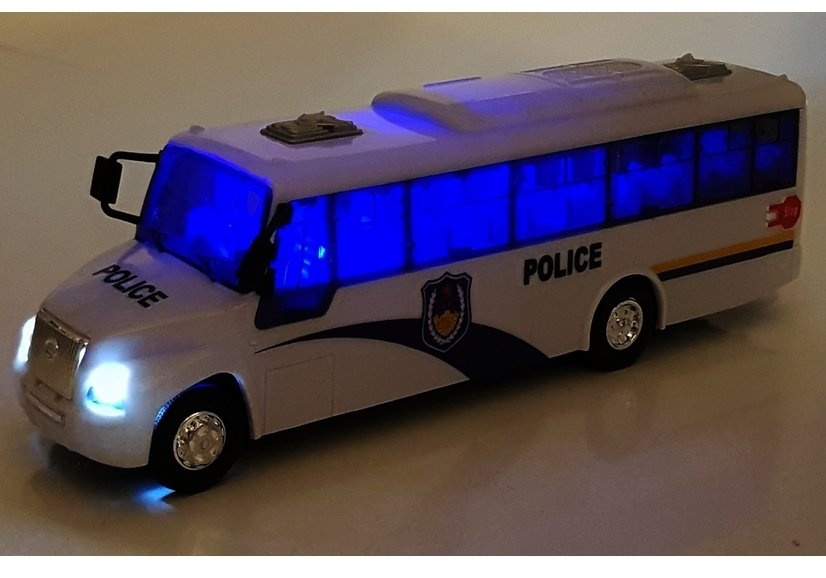 Policijos autobusas lean toys model series, 21 cm