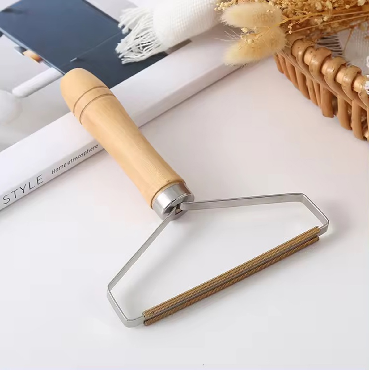 Kompaktiška pūkų šalinimo priemonė su plieniniais ašmenimis, 16 cm 3