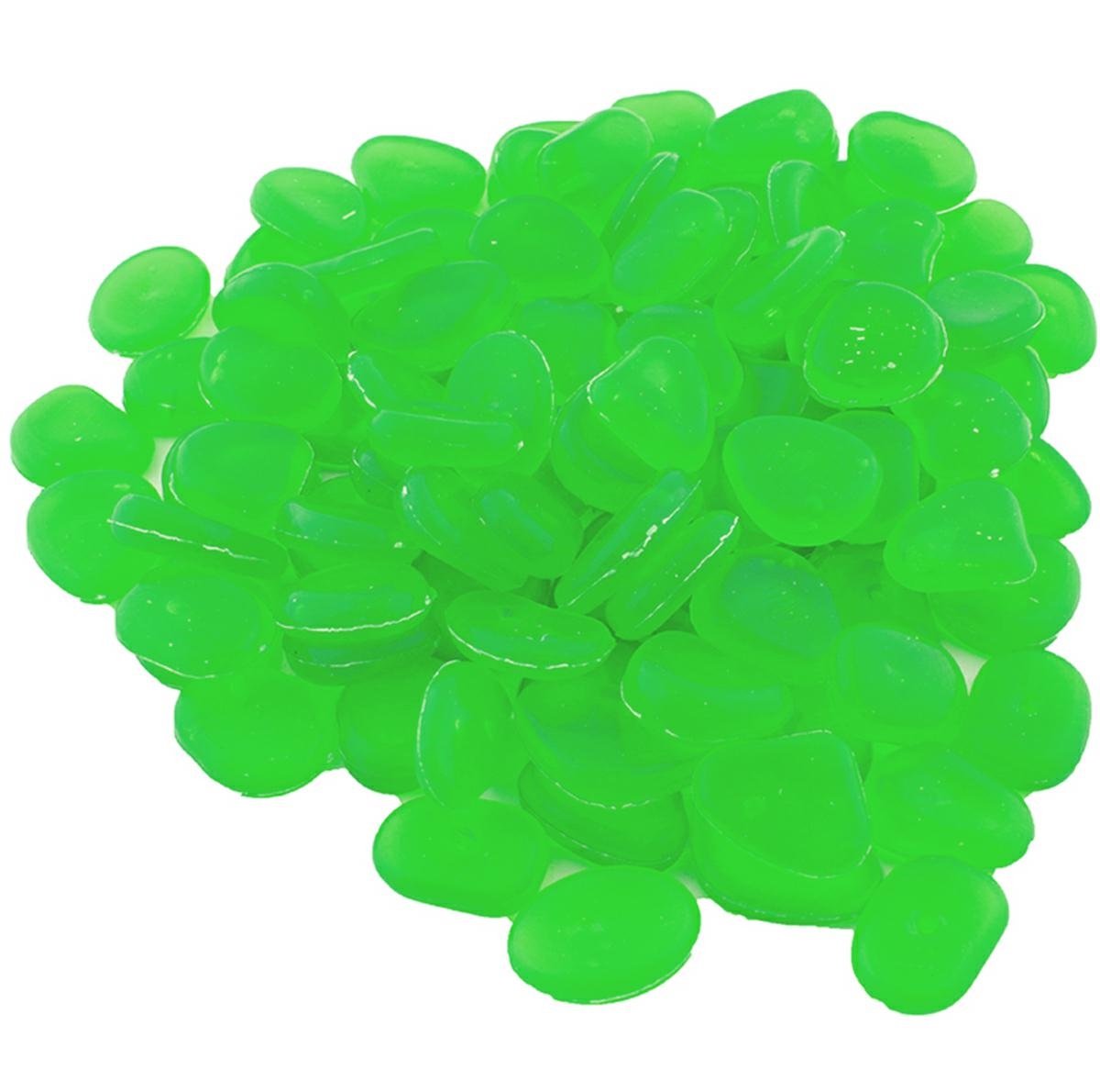 Fluorescenciniai akmenukai žali