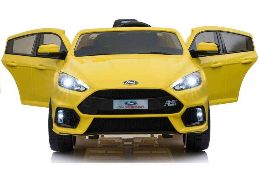 Elektromobilis vaikams ford focus rs, geltonas