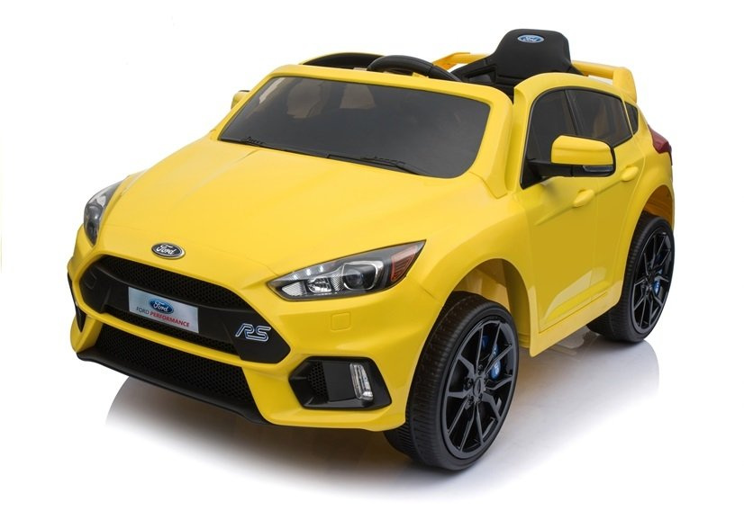 Elektromobilis vaikams ford focus rs, geltonas