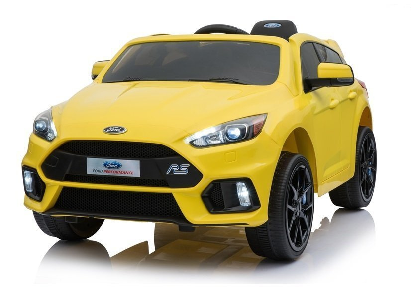 Elektromobilis vaikams ford focus rs, geltonas