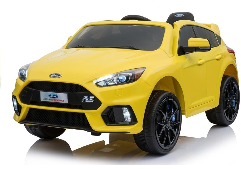 Elektromobilis vaikams ford focus rs, geltonas
