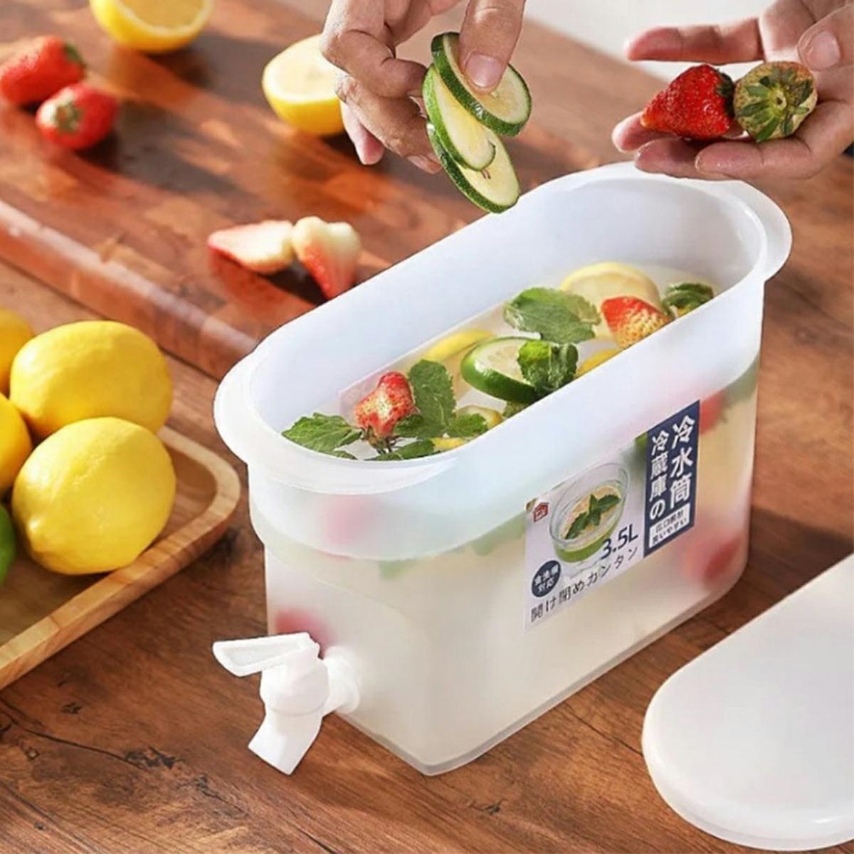 Limonado dozatorius su kraneliu 3,2 l, skaidrus