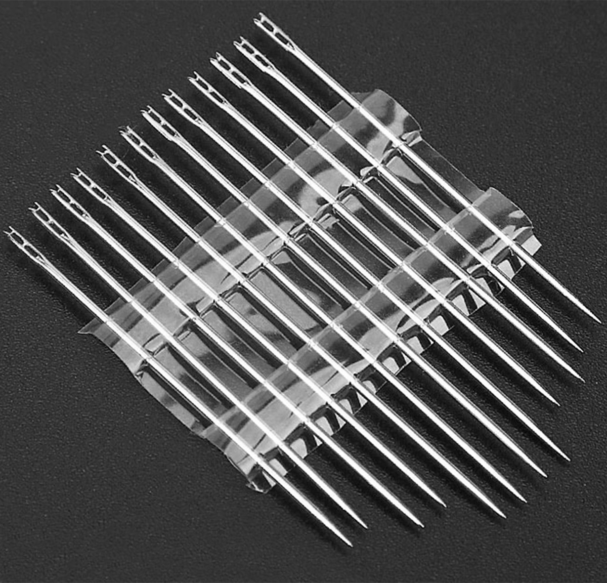 Savivėlės adatos rinkinys, 12 vnt., 0,76 mm