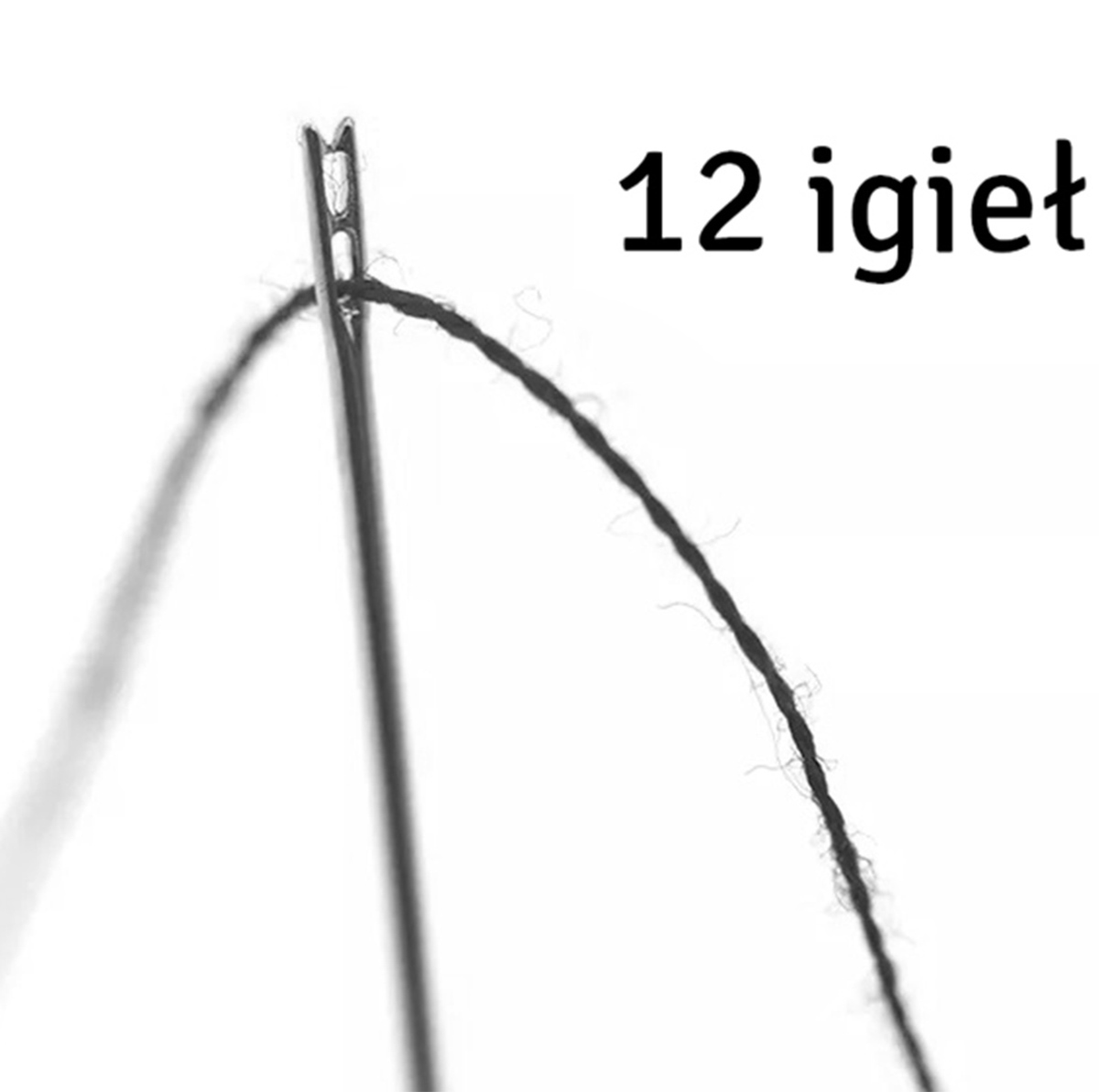 Savivėlės adatos rinkinys, 12 vnt., 0,76 mm