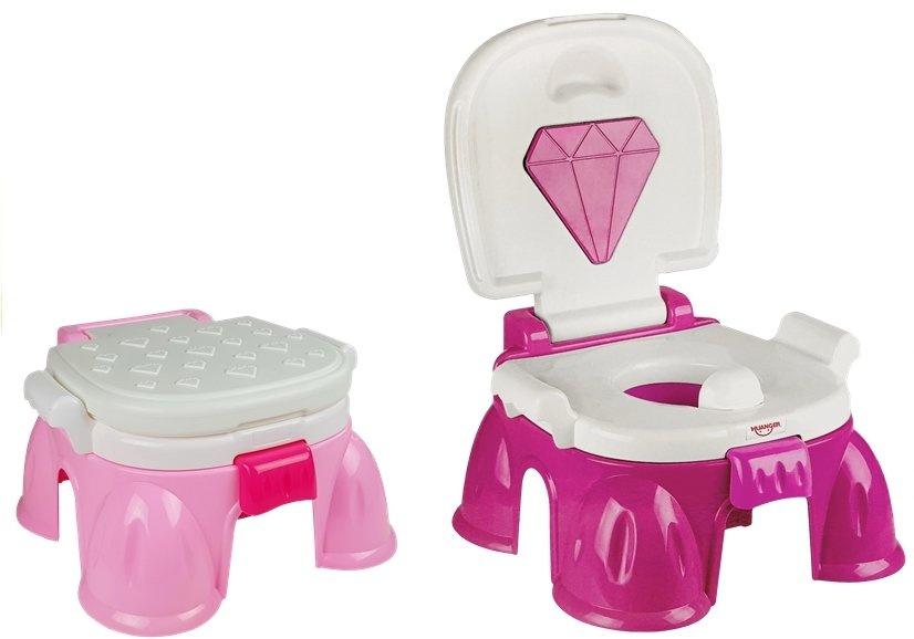 Edukacinis puodukas lean toys playful potty 3in1pink